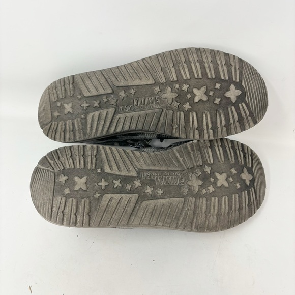 HEY DUDE Men’s Gray WALLY CAMO TWEED Washable Lightweight Chukka Shoes Size 8 - Picture 7 of 9